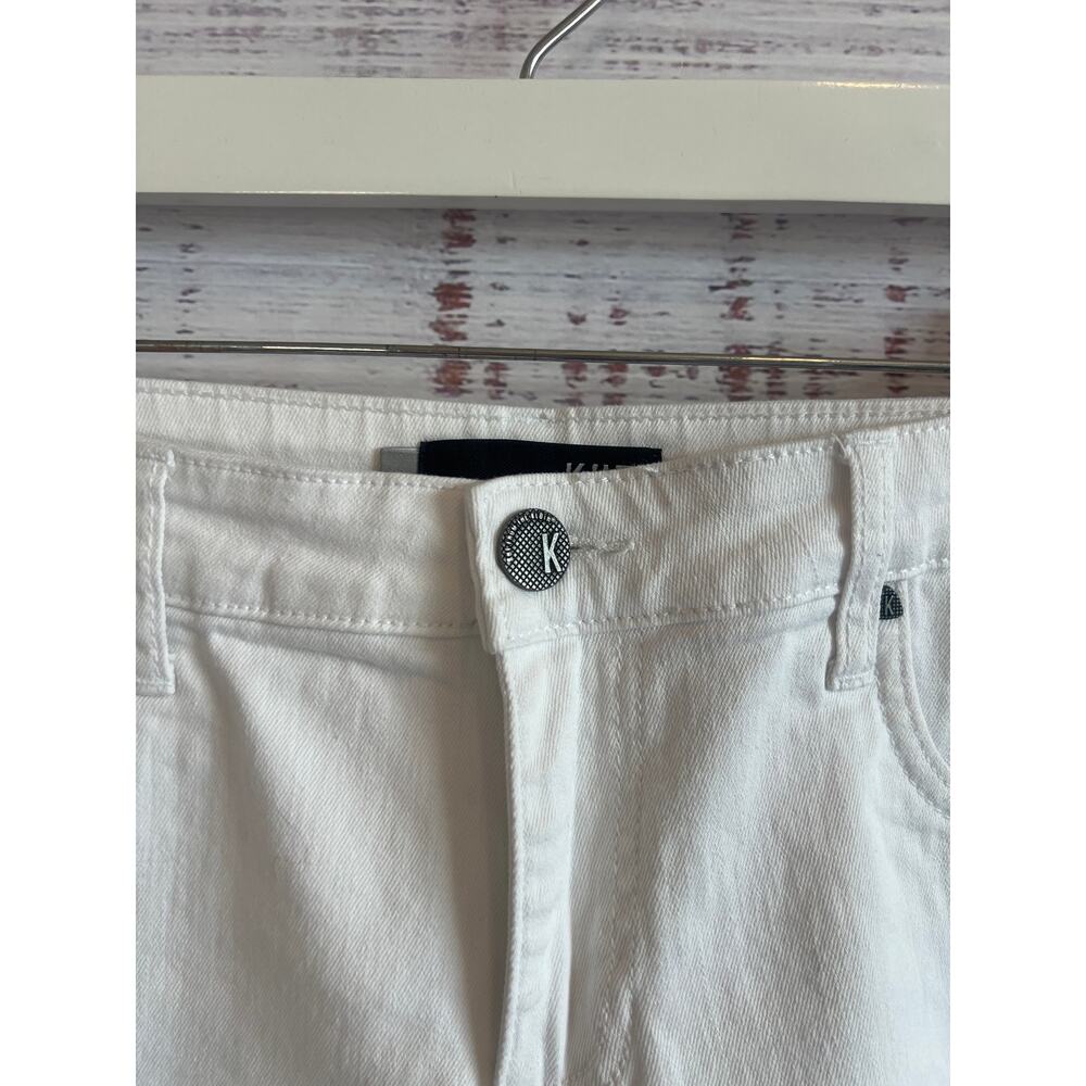 KUT FROM THE KLOTH GIDGET FRAY SHORTS WHITE SIZE 8 - Picture 2 of 13